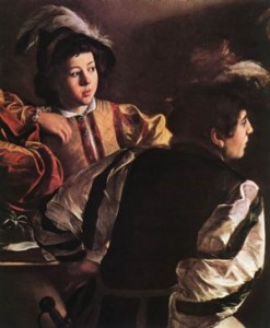 caravaggio particolare matteo